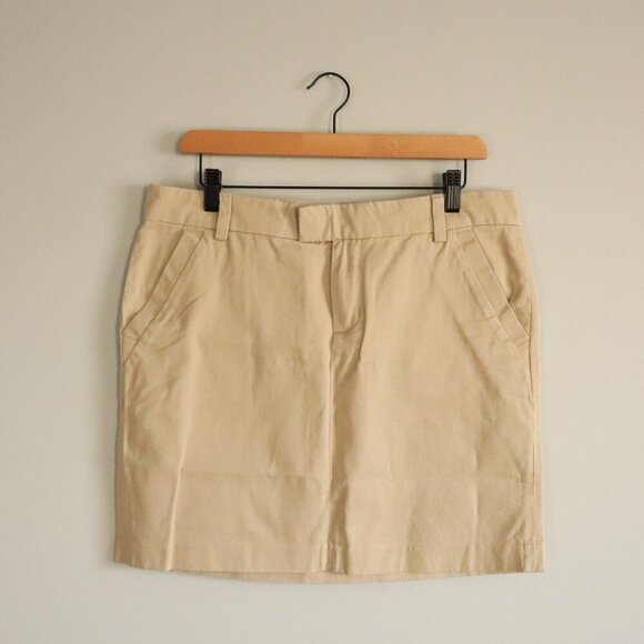 Tommy Hilfiger Women's Tan 10 Casual Pocket Mini Skirt - Picture 1 of 12